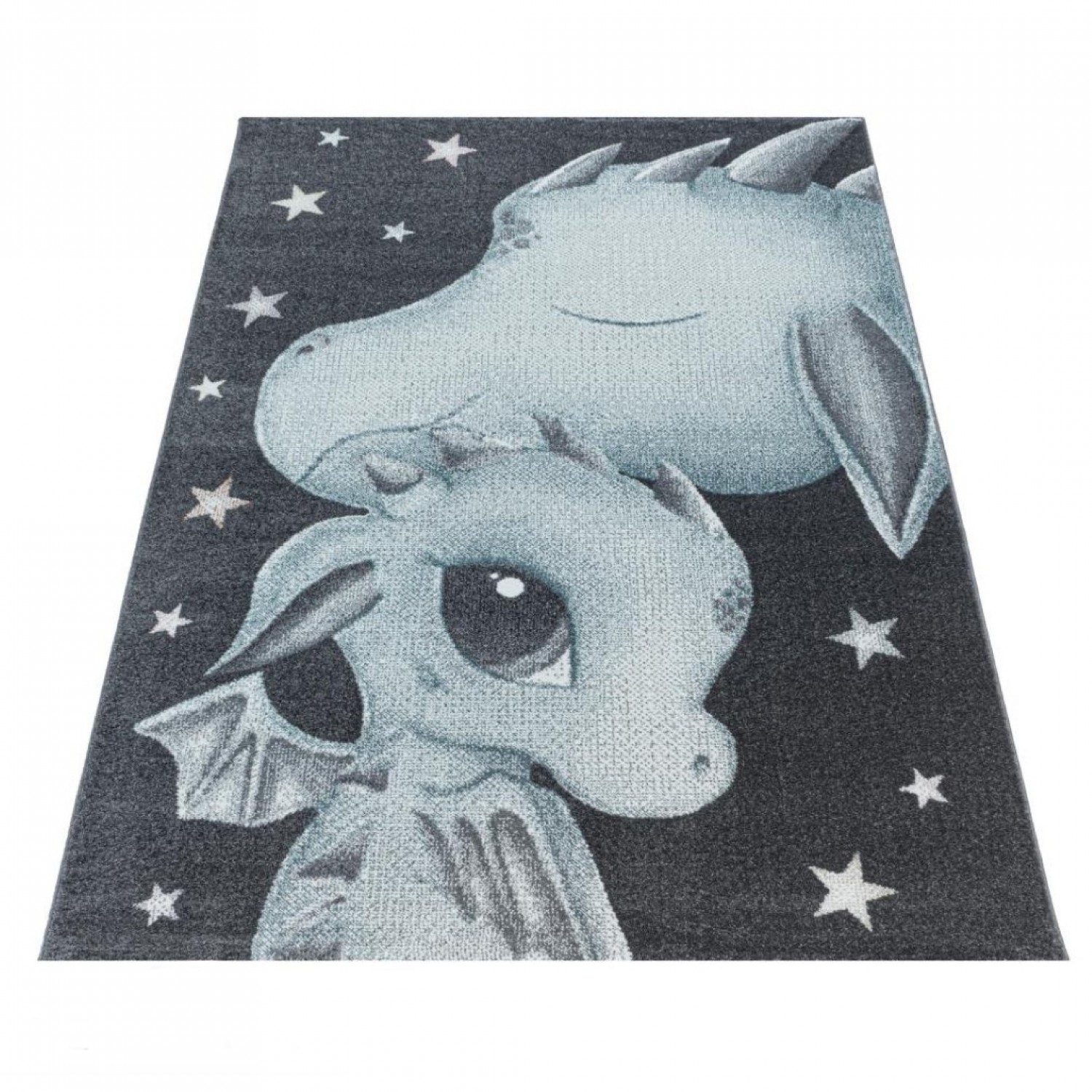 Παιδικό Χαλί Frieze Kids 2107A Blue - 080x150 cm 4