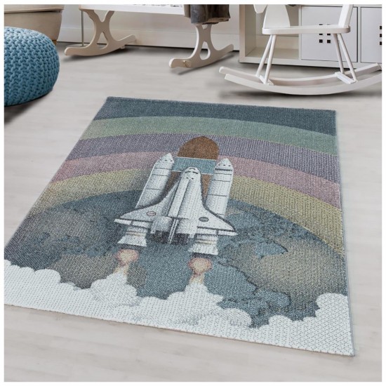 Παιδικό Χαλί Frieze Kids 2111A Blue - 80x150 cm 2