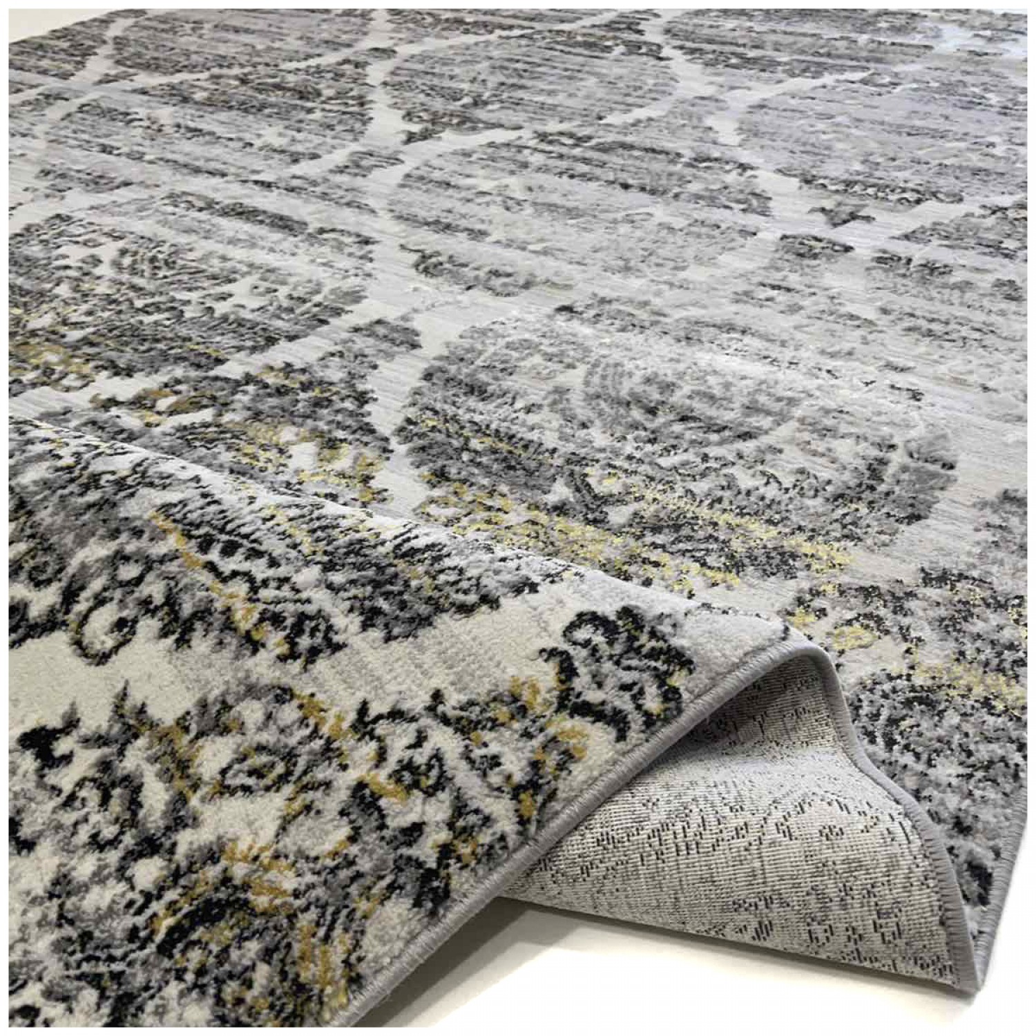 Μοντέρνο Χαλί Antik 6087A Light Grey/Anthracite-200x290cm 5